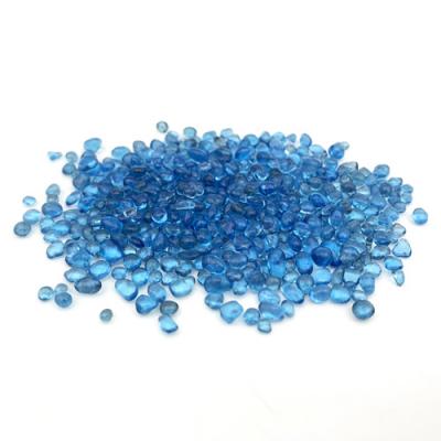 Perles de verre de couleur pour piscine bleu glacier