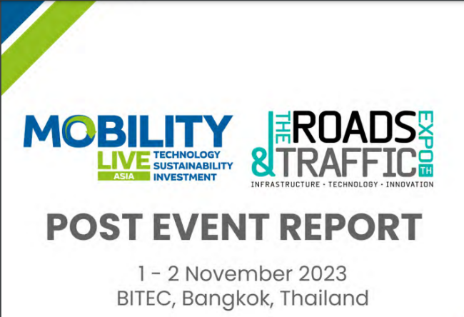 Mobility Live Asia 2023 et The Roads & Traffic Expo Thaïlande 2023